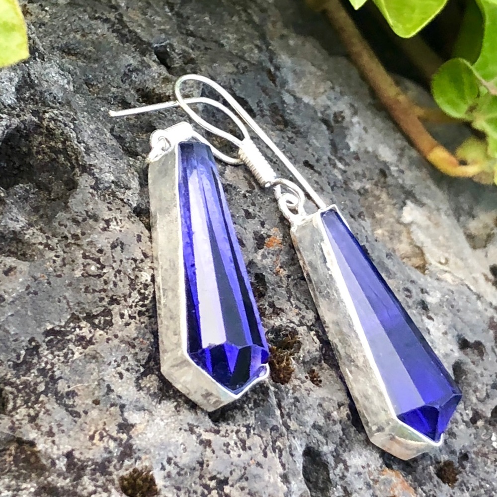 SOLD Amethyst Earrings - Picture 2 of 8
